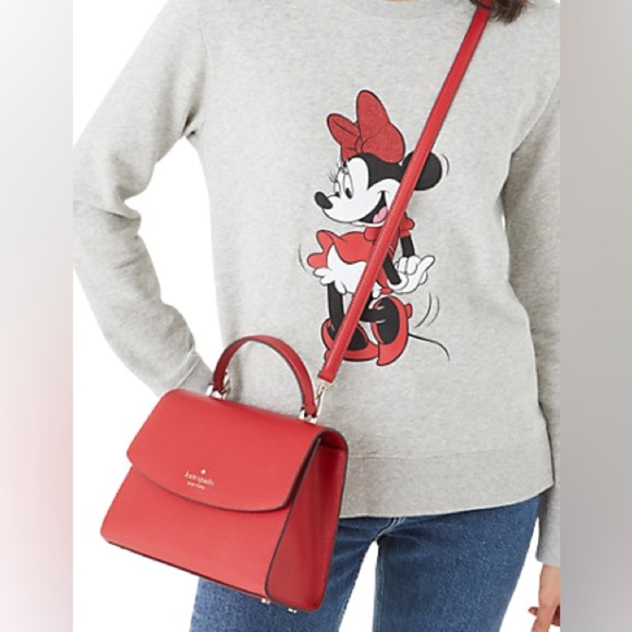 Kate Spade Darcy Top Handle Satchel NWT Bag Candied Cherry Red Crossbody Purse - Picture 15 of 15